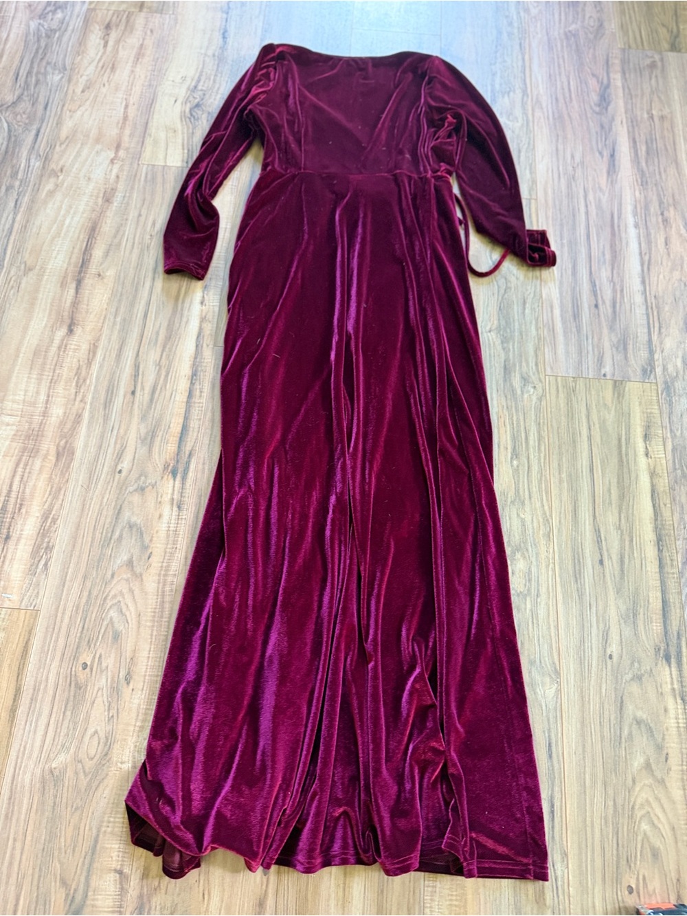 BalticBorn Velvet Red Maxi Dress M NWT - Picture 5 of 13